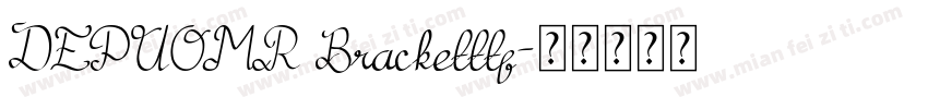 DEPUOMR Bracketttf字体转换